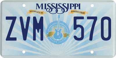 MS license plate ZVM570