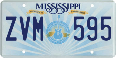 MS license plate ZVM595