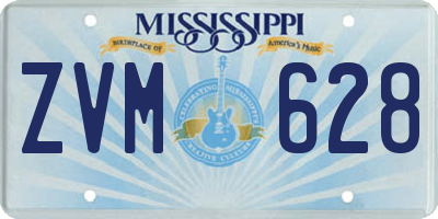 MS license plate ZVM628