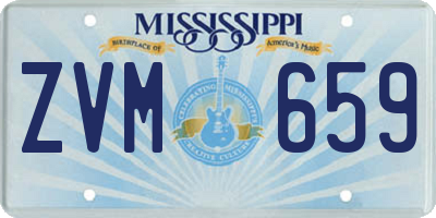 MS license plate ZVM659