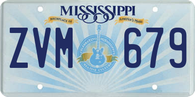 MS license plate ZVM679