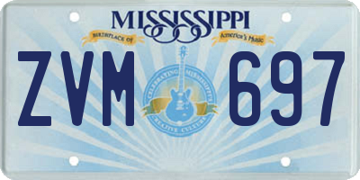 MS license plate ZVM697