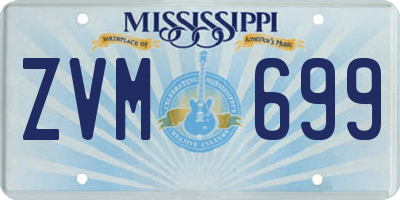 MS license plate ZVM699