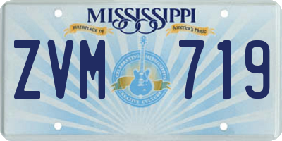 MS license plate ZVM719