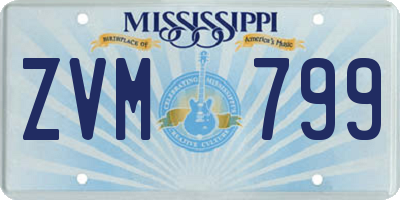 MS license plate ZVM799