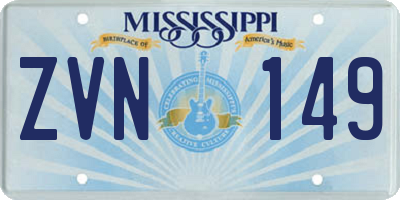 MS license plate ZVN149