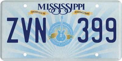 MS license plate ZVN399