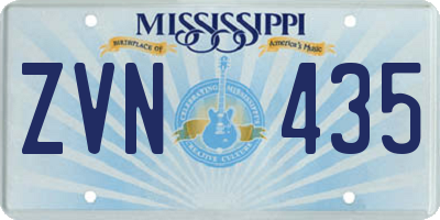 MS license plate ZVN435