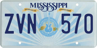 MS license plate ZVN570