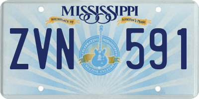 MS license plate ZVN591