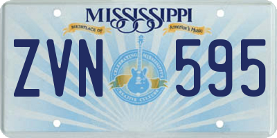 MS license plate ZVN595