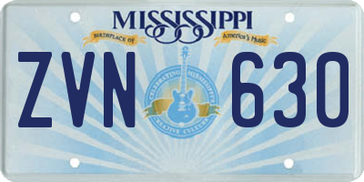 MS license plate ZVN630