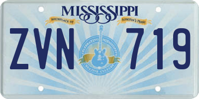 MS license plate ZVN719