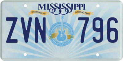 MS license plate ZVN796