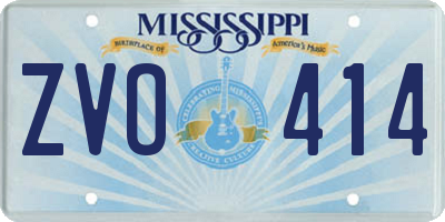 MS license plate ZVO414