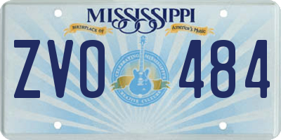 MS license plate ZVO484