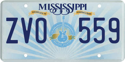 MS license plate ZVO559