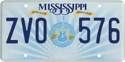 MS license plate ZVO576