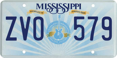 MS license plate ZVO579