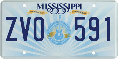 MS license plate ZVO591