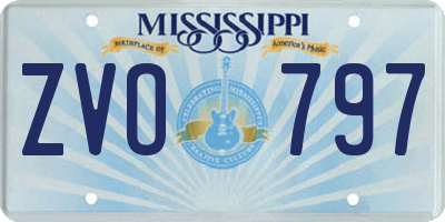 MS license plate ZVO797