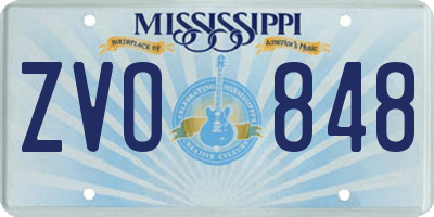 MS license plate ZVO848