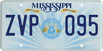 MS license plate ZVP095
