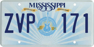 MS license plate ZVP171