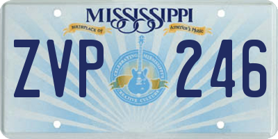 MS license plate ZVP246