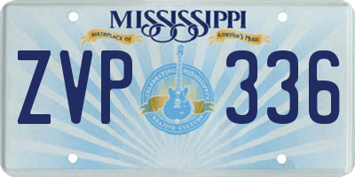 MS license plate ZVP336
