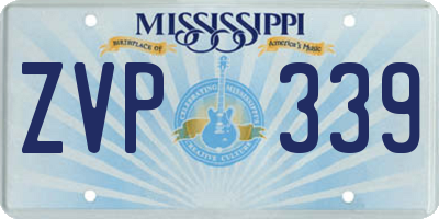 MS license plate ZVP339
