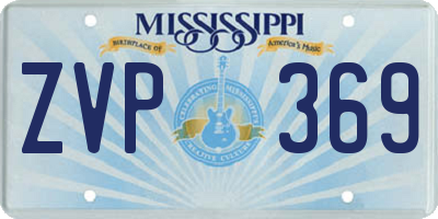 MS license plate ZVP369