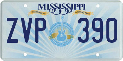 MS license plate ZVP390