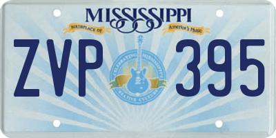 MS license plate ZVP395