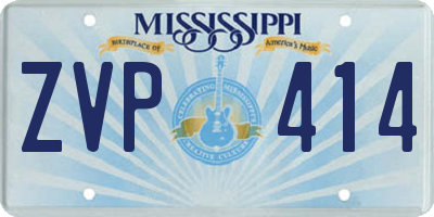 MS license plate ZVP414