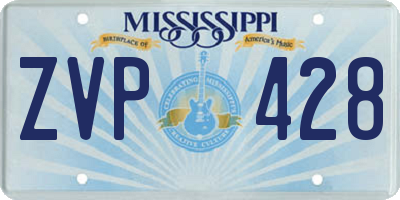 MS license plate ZVP428