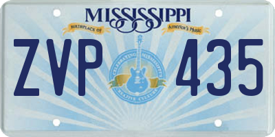 MS license plate ZVP435