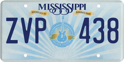 MS license plate ZVP438