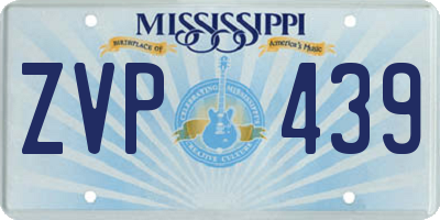 MS license plate ZVP439