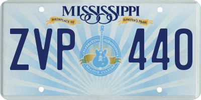 MS license plate ZVP440