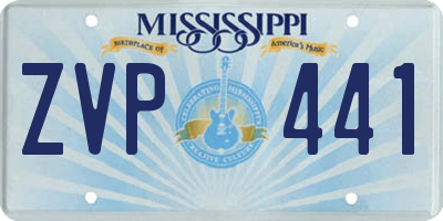 MS license plate ZVP441