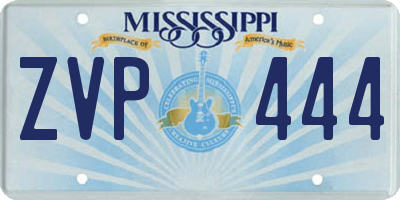 MS license plate ZVP444