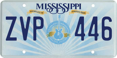 MS license plate ZVP446