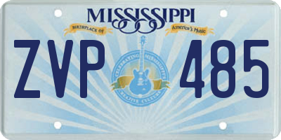 MS license plate ZVP485