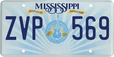 MS license plate ZVP569