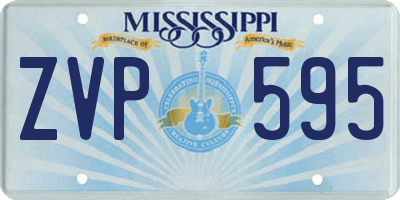 MS license plate ZVP595