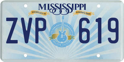 MS license plate ZVP619