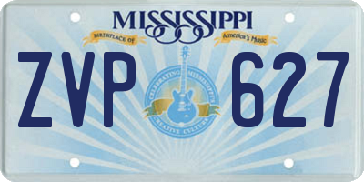 MS license plate ZVP627