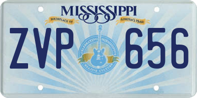 MS license plate ZVP656