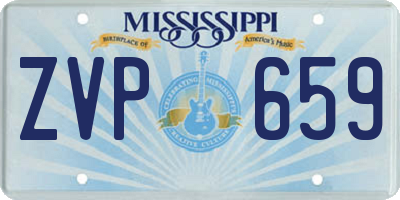 MS license plate ZVP659